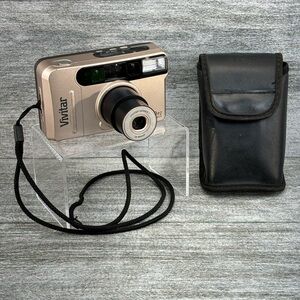 Vivitar 550 PZ Data Back Series 1 Film Camera Point & Shoot 38-90mm Lens W/case